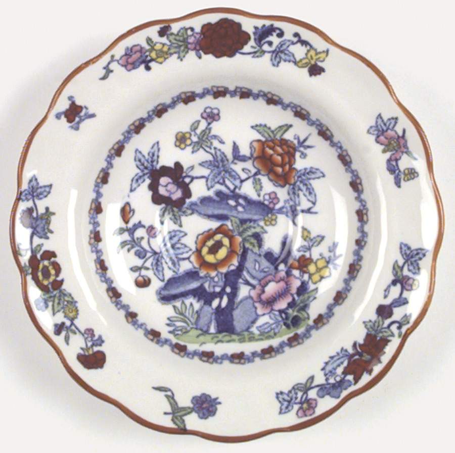 Pompadour (Scalloped) Saucer for Flat Cup by Booths-1