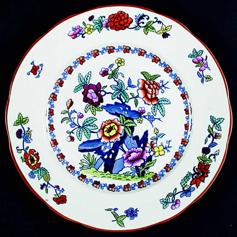 Pompadour (Scalloped) Dinner Plate by Booths-1
