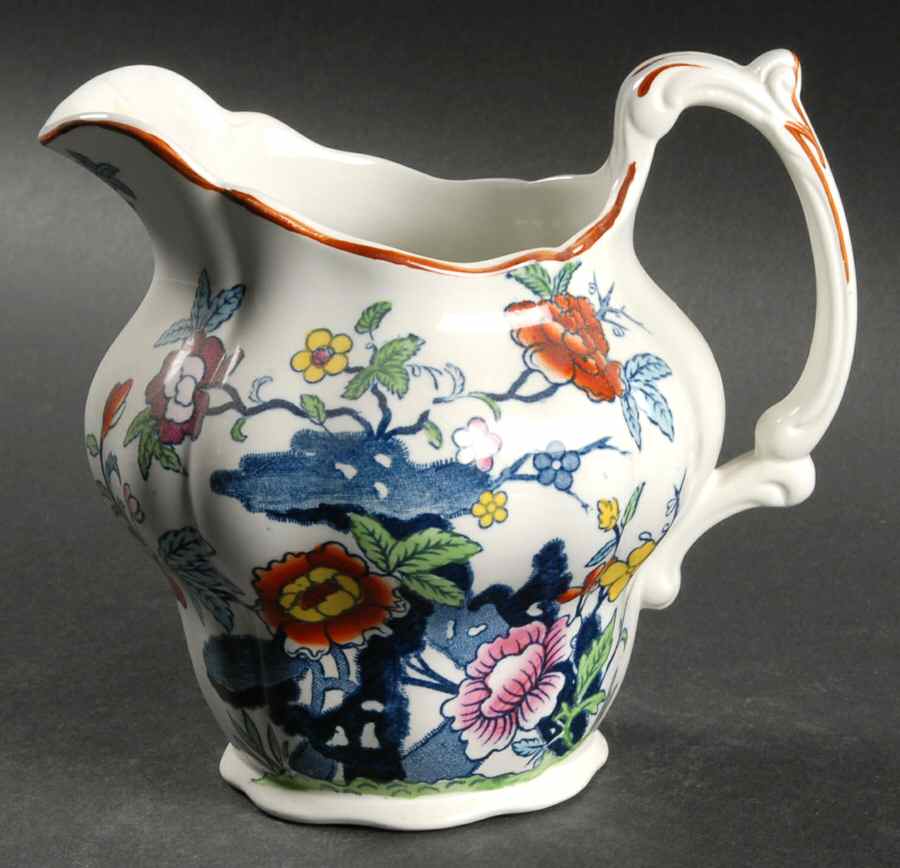 Pompadour (Scalloped) Pitcher by Booths-1