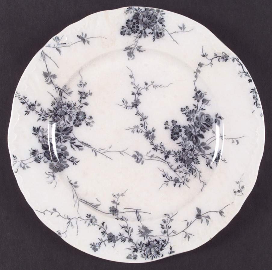 Princess (Blue Flowers To Edge) Dinner Plate by Booths-1