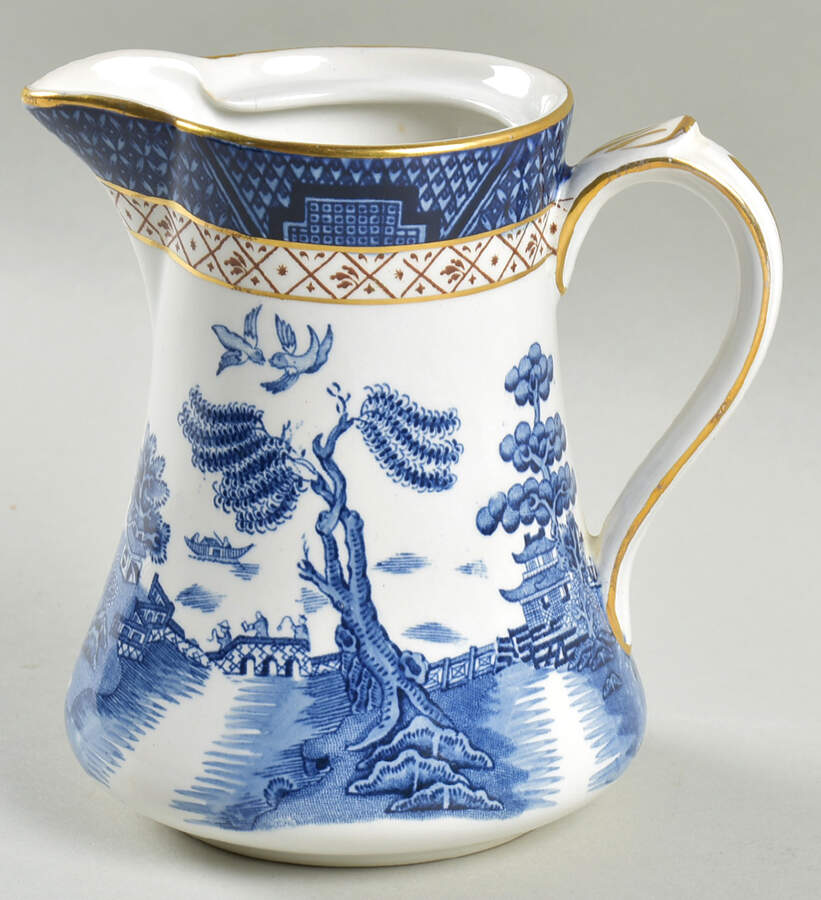 Real Old Willow Blue Creamer No Lid by Booths-1
