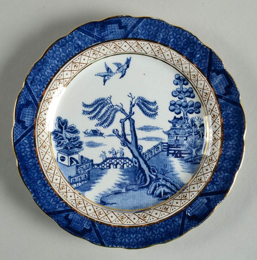 Real Old Willow Blue Bread & Butter Plate by Booths-1