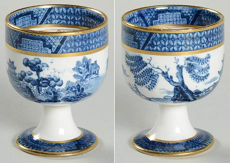 Real Old Willow Blue Single Egg Cup by Booths-1