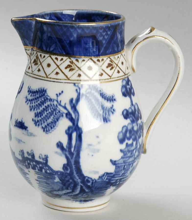 Real Old Willow Blue Creamer by Booths-1