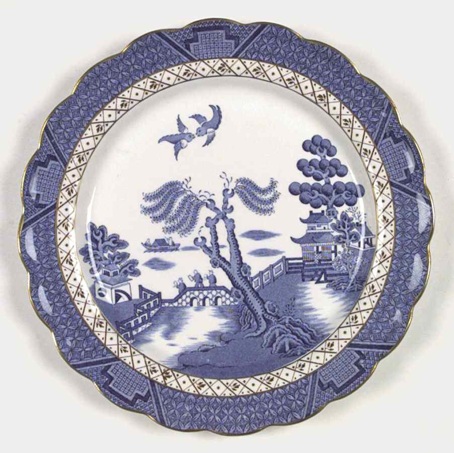 Real Old Willow Blue Dinner Plate by Booths-1