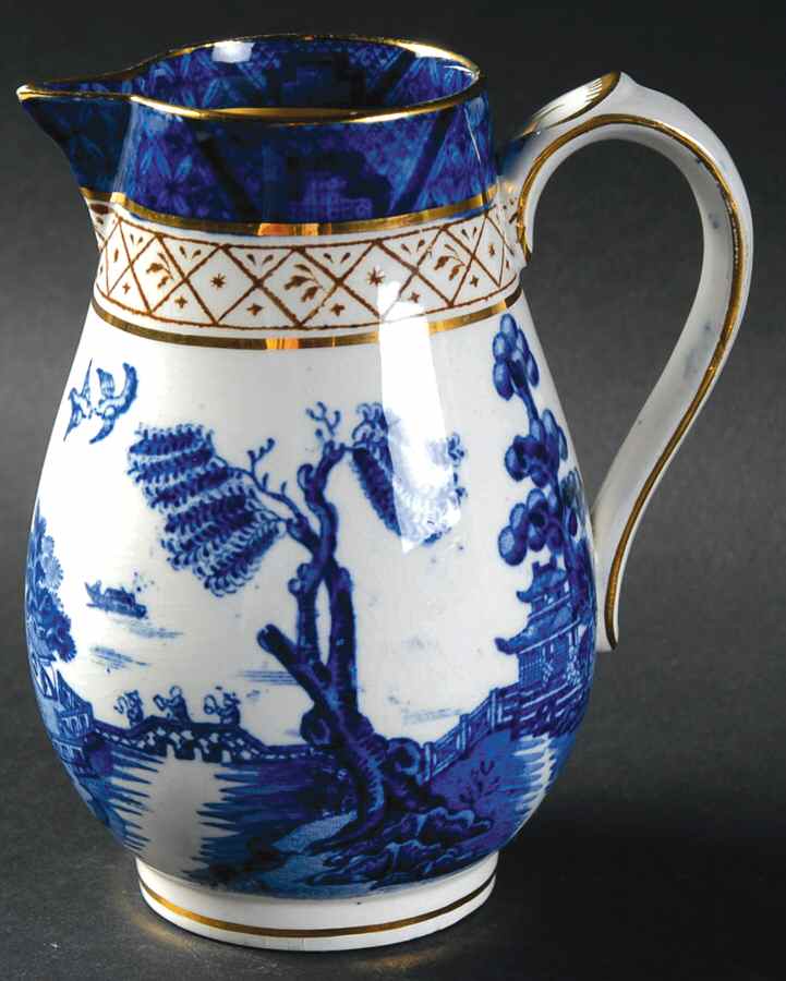 Real Old Willow Blue Creamer by Booths-1