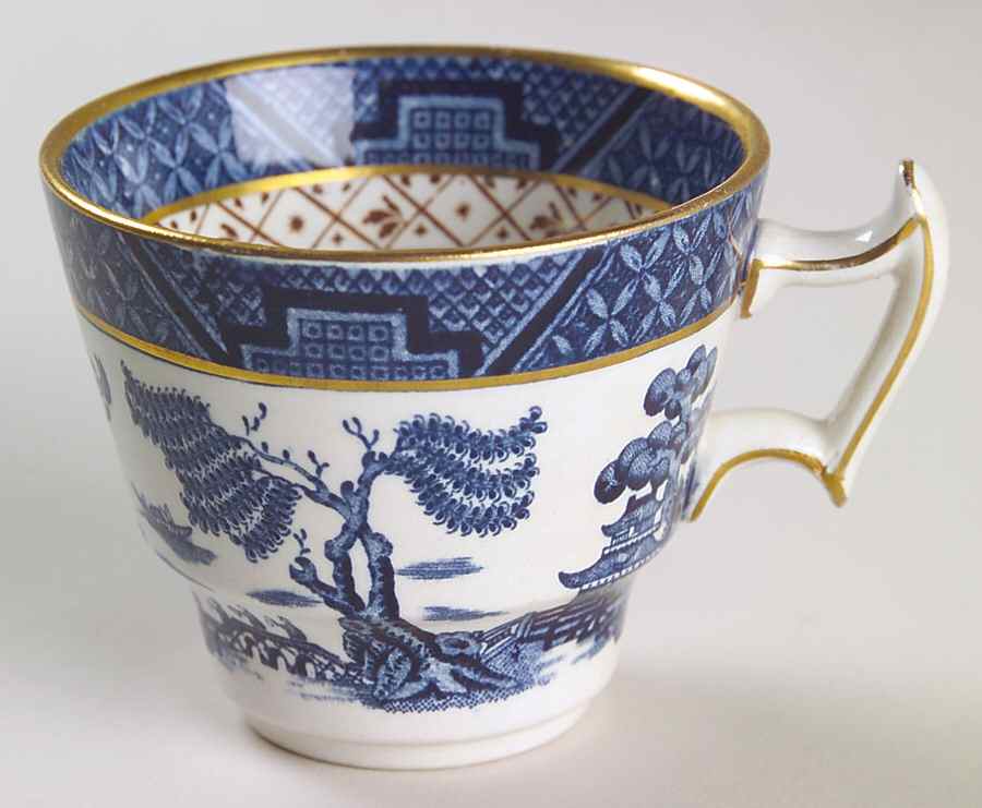 Real Old Willow Blue Flat Demitasse Cup by Booths-1
