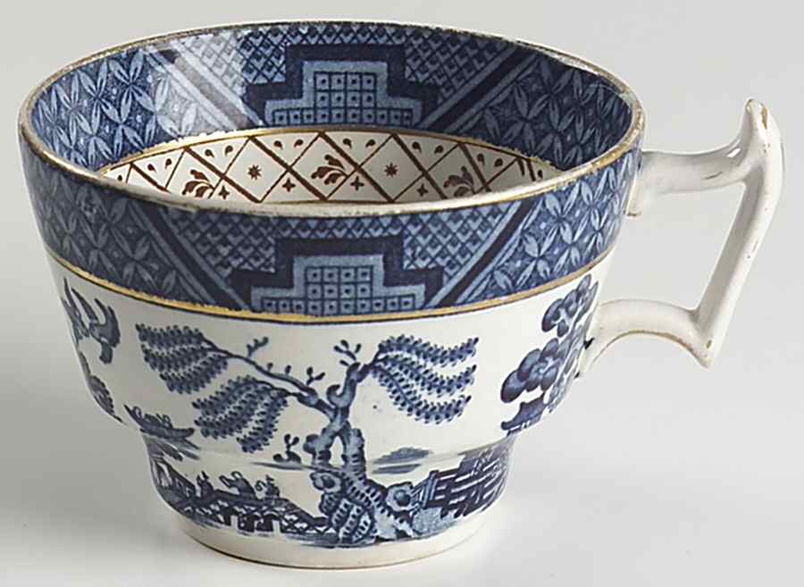 Real Old Willow Blue Flat Cup by Booths-1