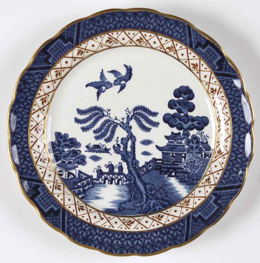 Real Old Willow Blue Bread & Butter Plate by Booths-1