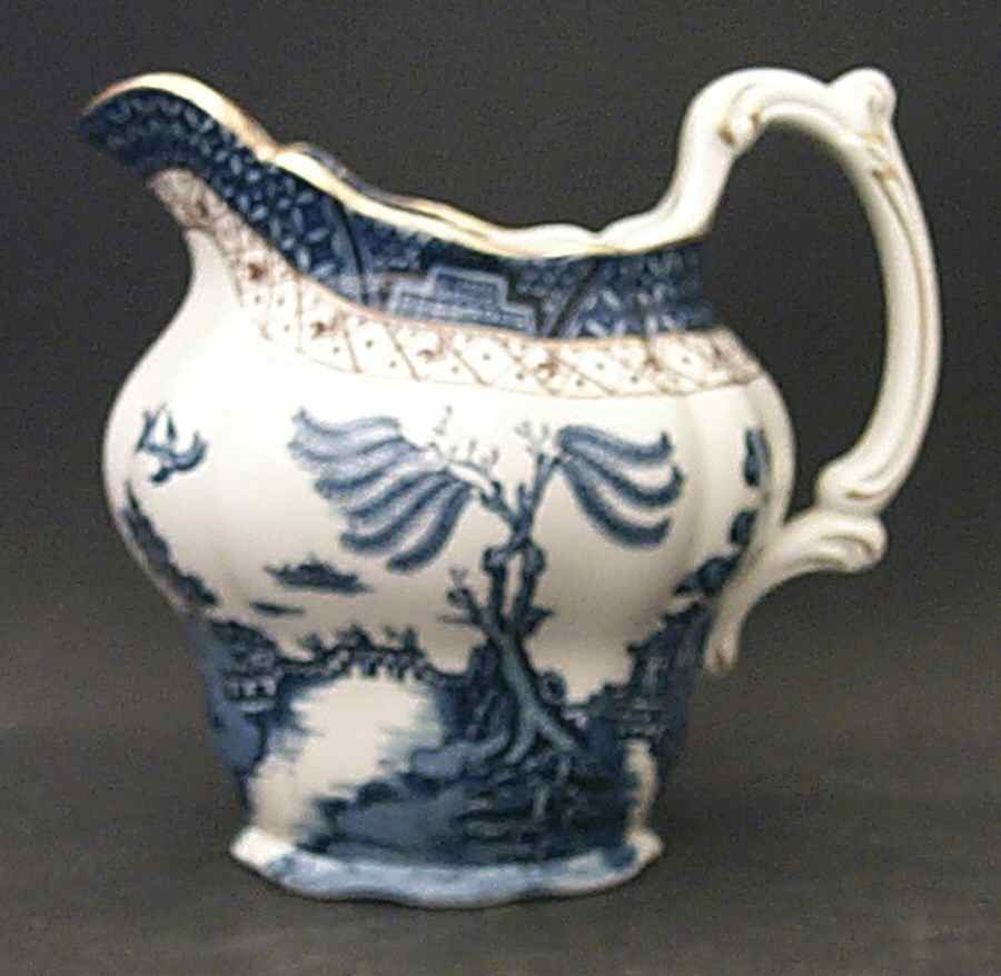 Real Old Willow Blue 32 Oz Pitcher by Booths-1