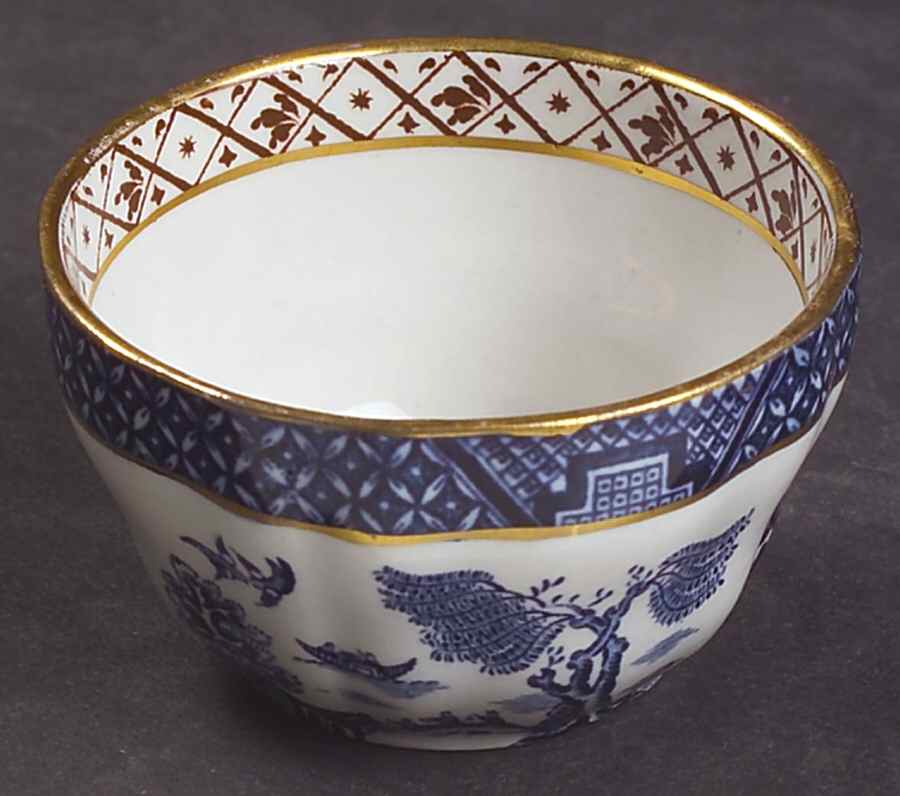 Real Old Willow Blue Mini Open Sugar Bowl by Booths-1