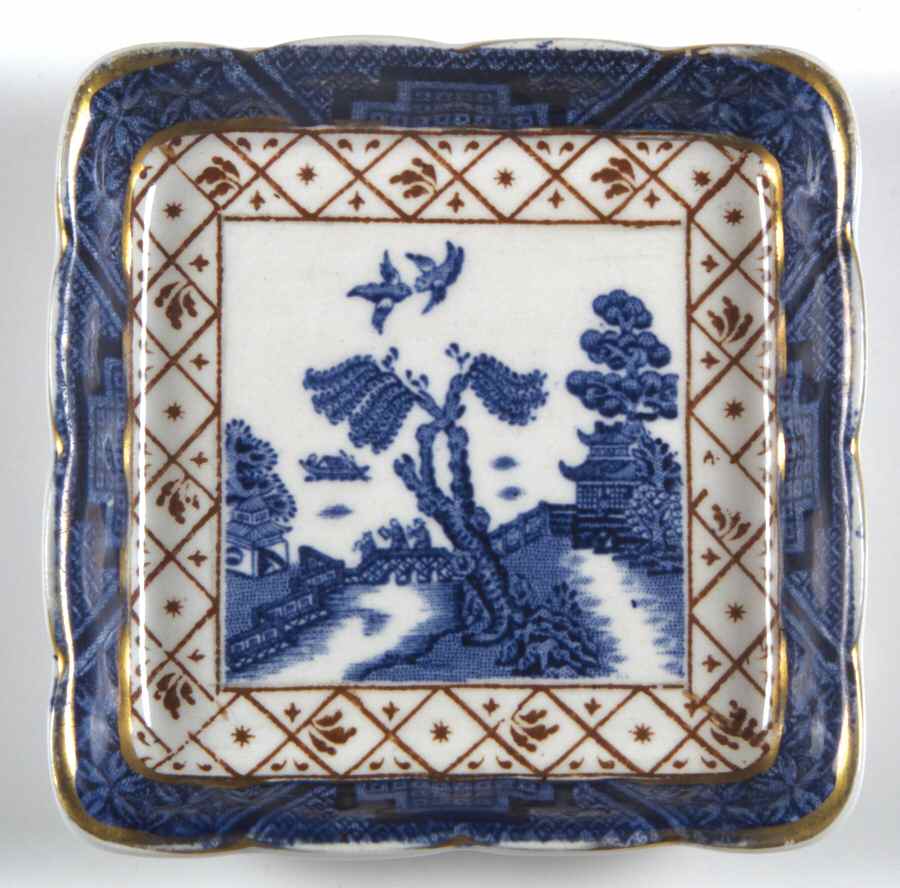 Real Old Willow Blue Individual Nut Dish by Booths-1