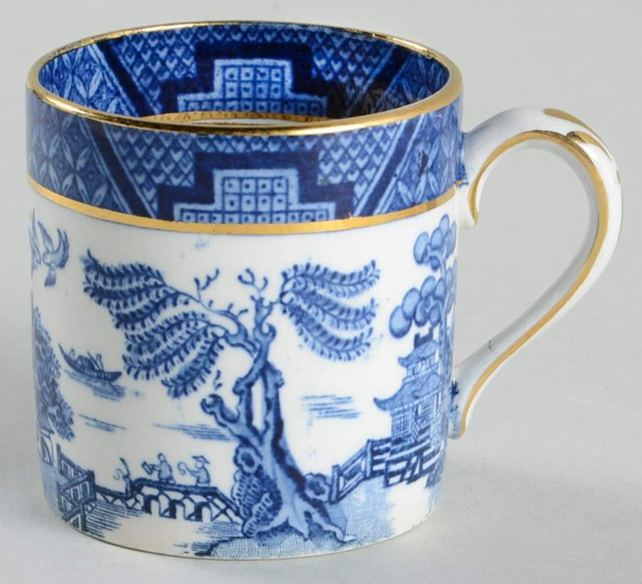 Real Old Willow Blue Flat Demitasse Cup by Booths-1