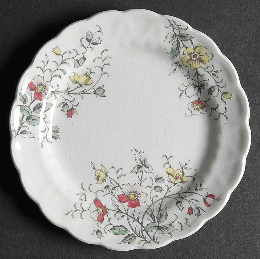 Rock Rose Bread & Butter Plate by Booths-1