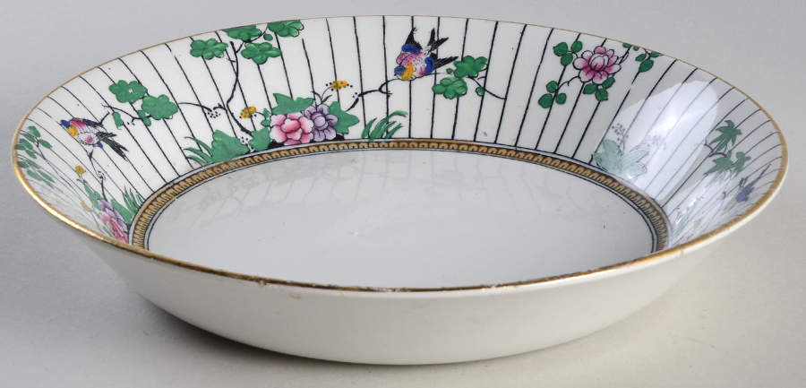Springtime (Gold Trim) Coupe Soup Bowl by Booths-1