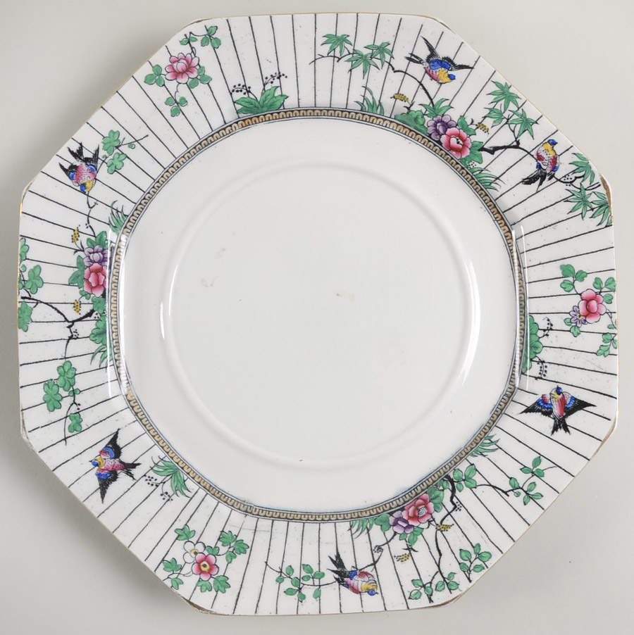 Springtime (Gold Trim) Underplate for Tureen by Booths-1
