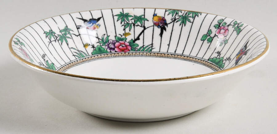 Springtime (Gold Trim) Coupe Cereal Bowl by Booths-1