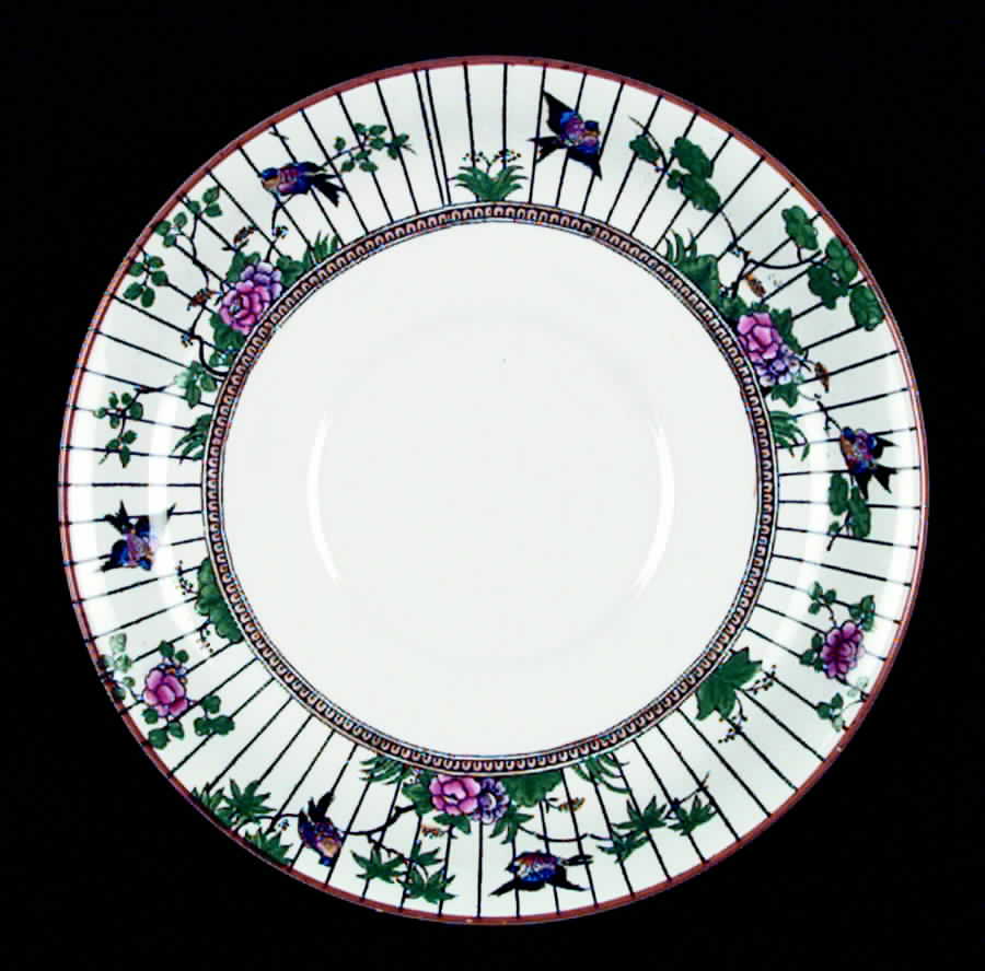 Springtime (Tan Trim) Saucer by Booths-1