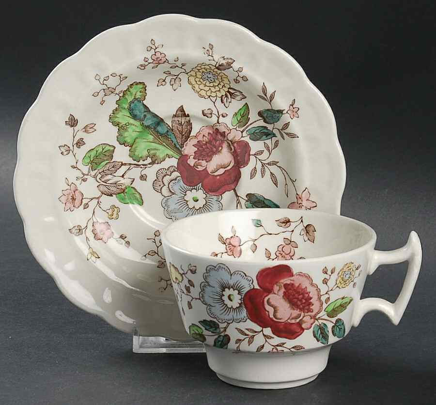 Stanway Oversized Cup & Saucer Set by Booths-1