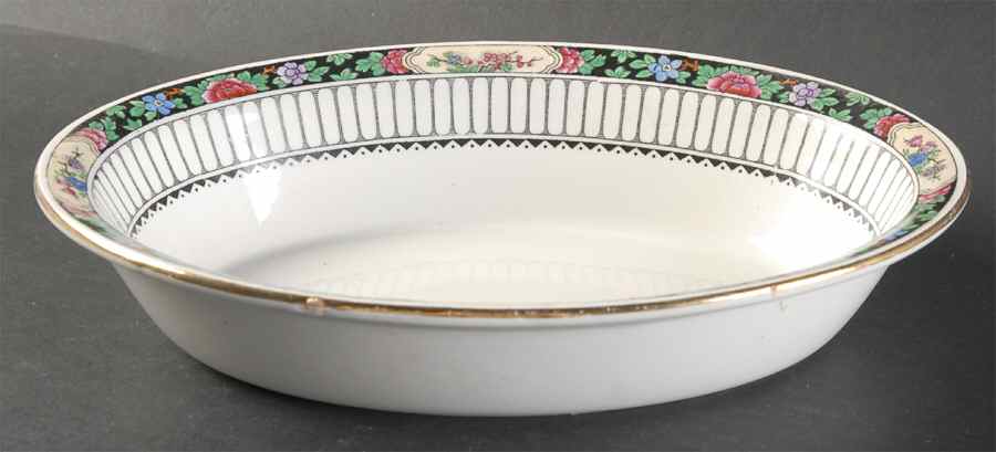 Stratford 10" Oval Vegetable Bowl by Booths-1