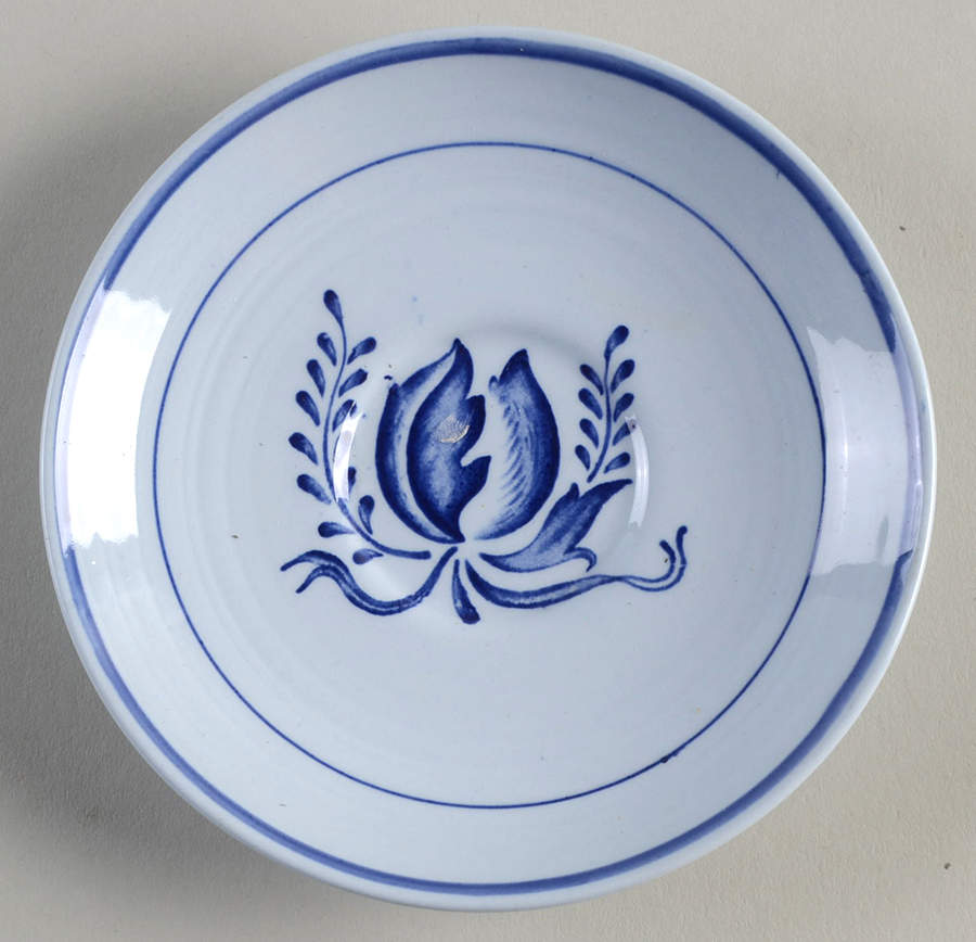 Tulip Blue Saucer for Demitasse Cup by Booths-1