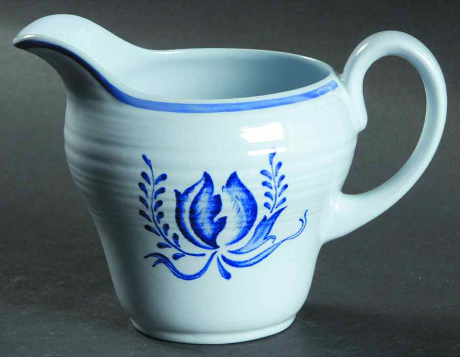Tulip Blue Creamer by Booths-1