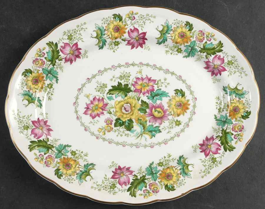 Victoria 12" Oval Serving Platter by Booths-1