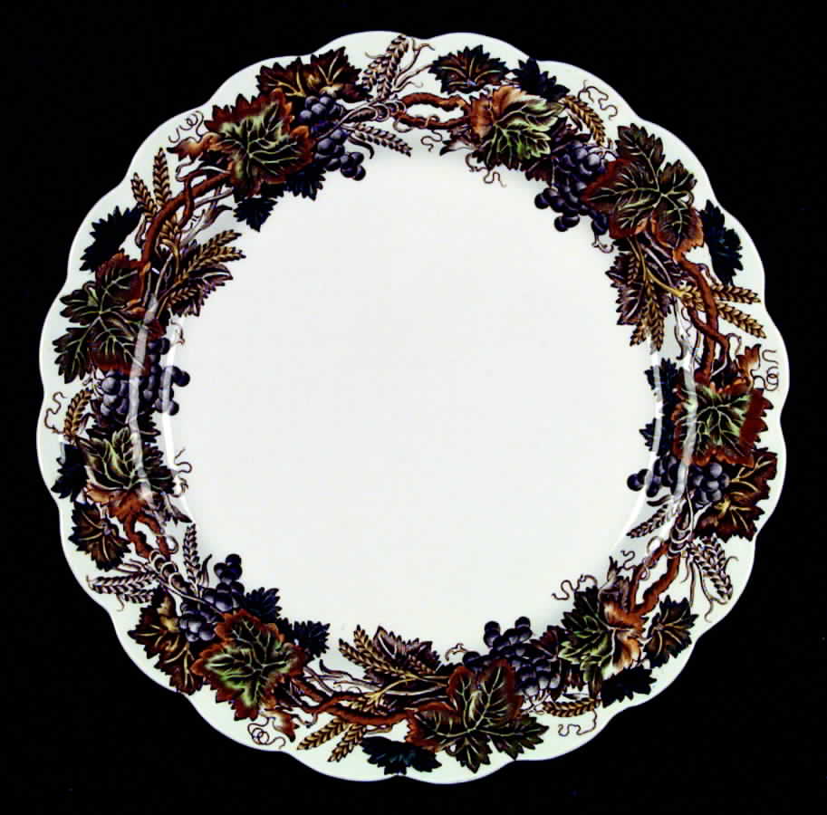 Vine and Wheat Multi Dinner Plate by Booths-1