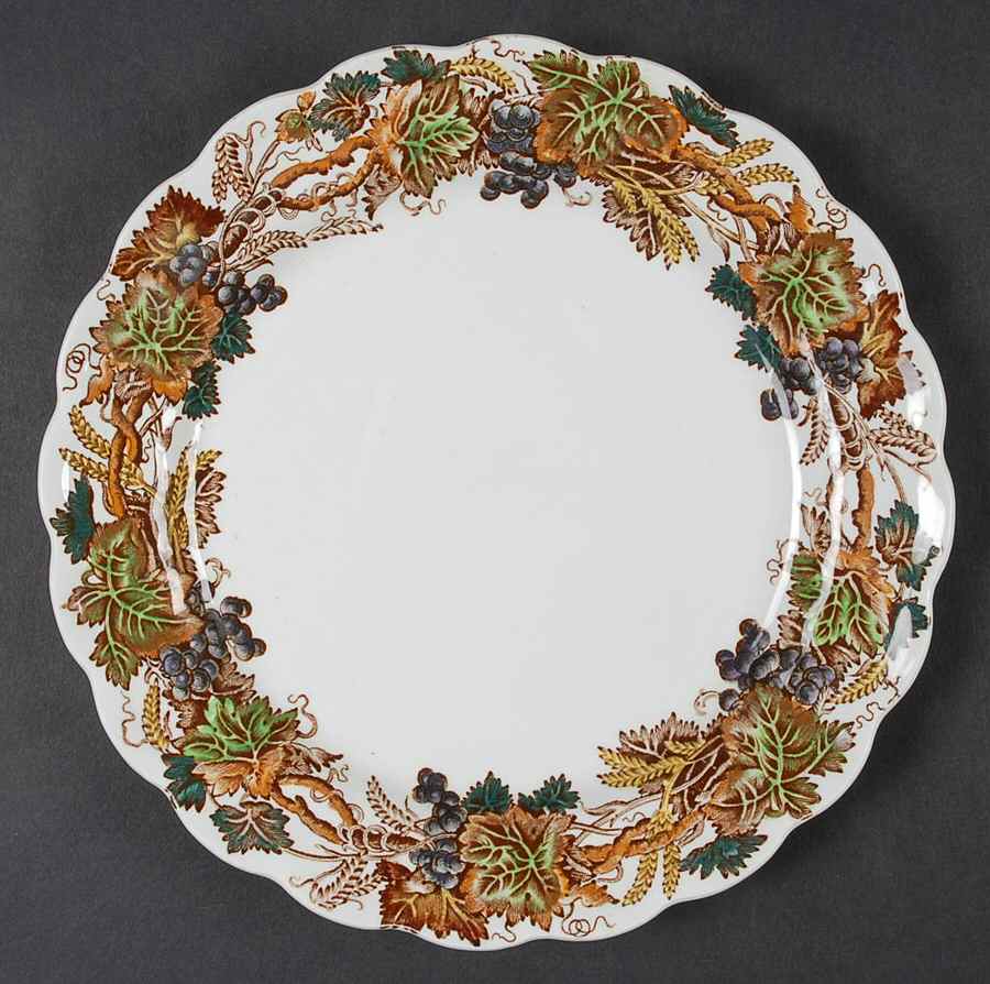 Vine and Wheat Multi Salad Plate by Booths-1