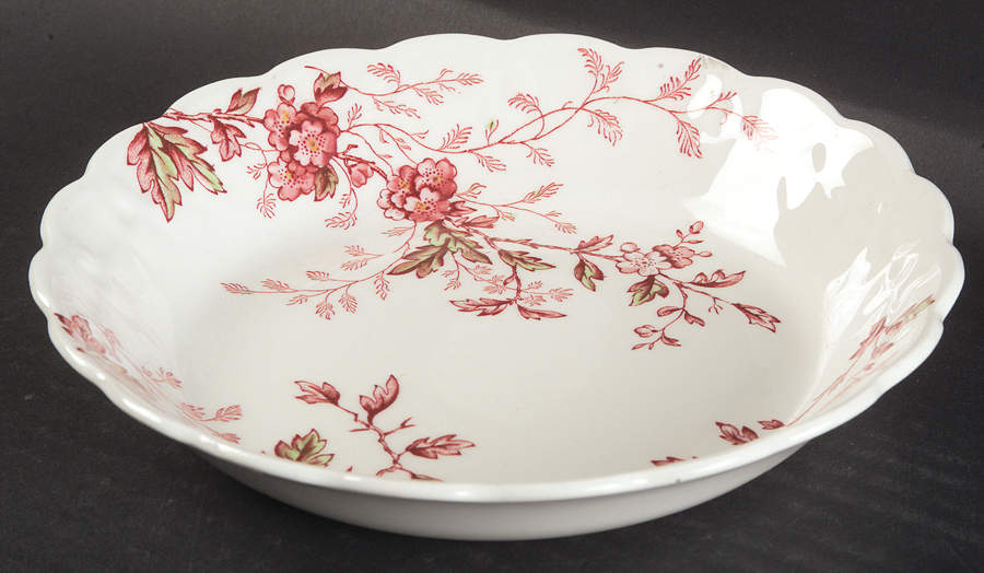 Washington (Multicolor, Scalloped) Coupe Soup Bowl by Booths-1
