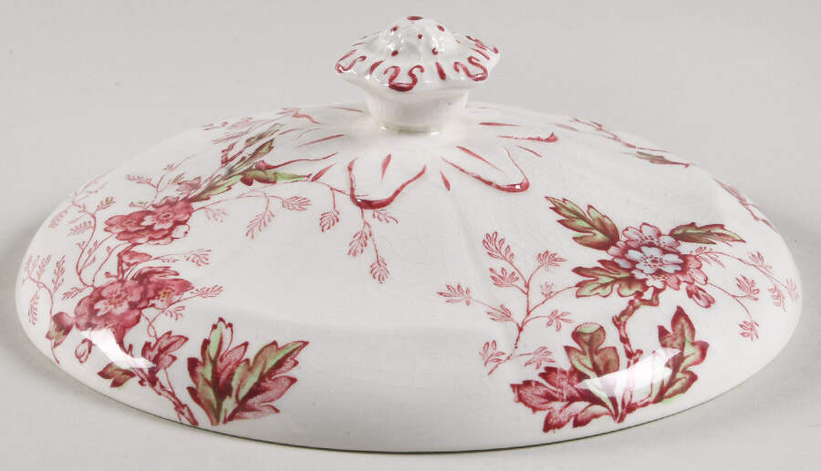 Washington (Multicolor, Scalloped) Lid for Round Vegetable by Booths-1
