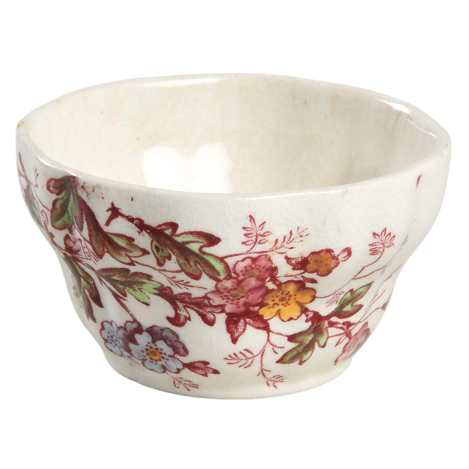 Washington (Multicolor, Scalloped) Mini Open Sugar Bowl by Booths-1