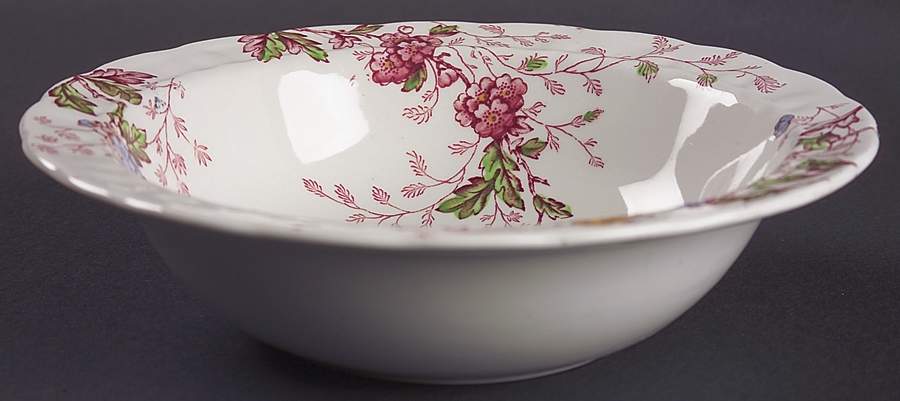 Washington (Multicolor, Scalloped) 8" Round Vegetable Bowl by Booths-1