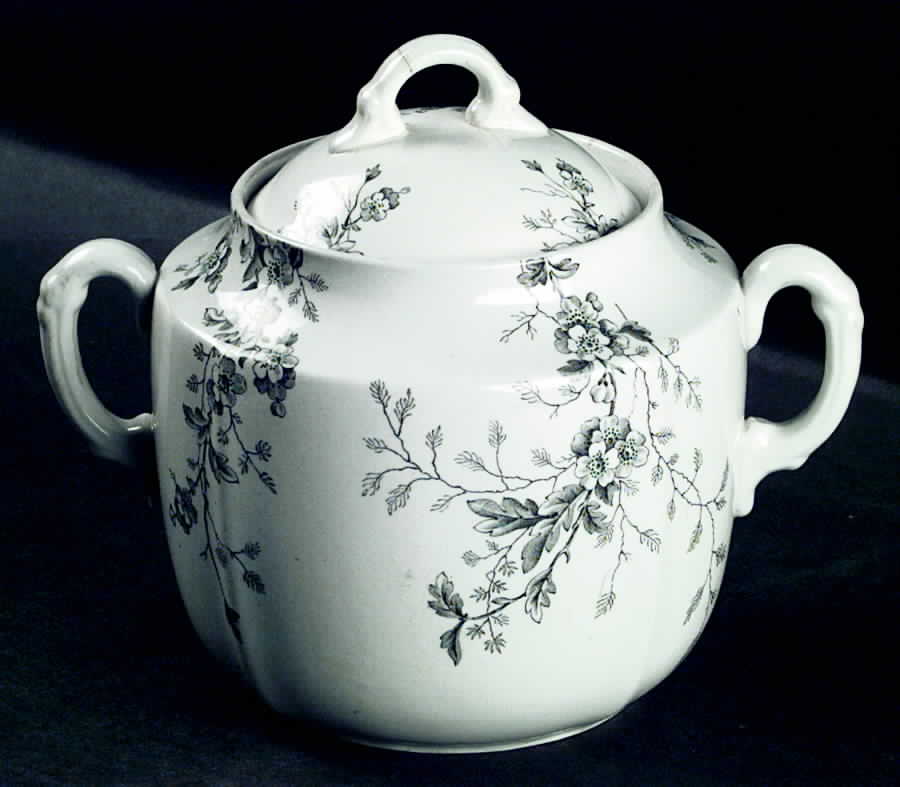 Washington Gray Tea Caddy & Lid by Booths-1