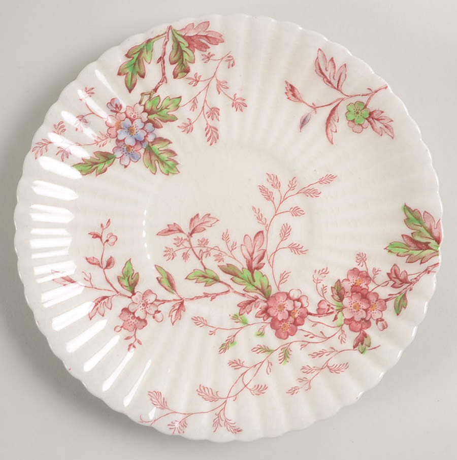 Washington (Multicolor, Ribbed) Saucer for Cream Soup Bowl by Booths-1