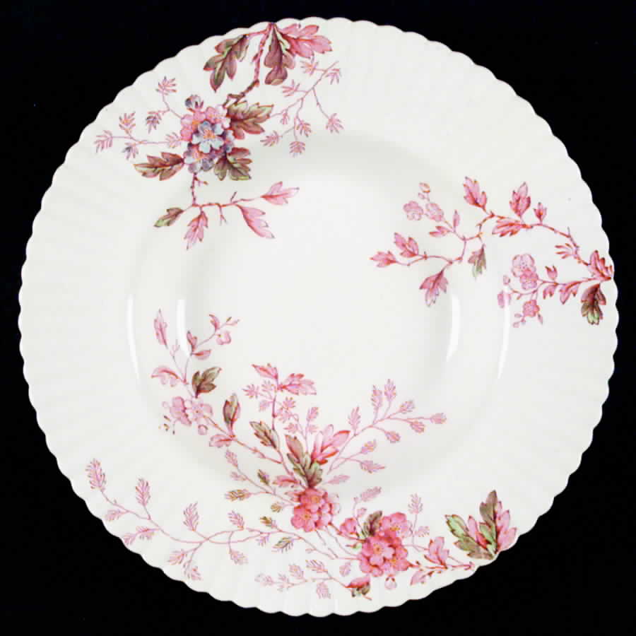 Washington (Multicolor, Ribbed) Rim Soup Bowl by Booths-1