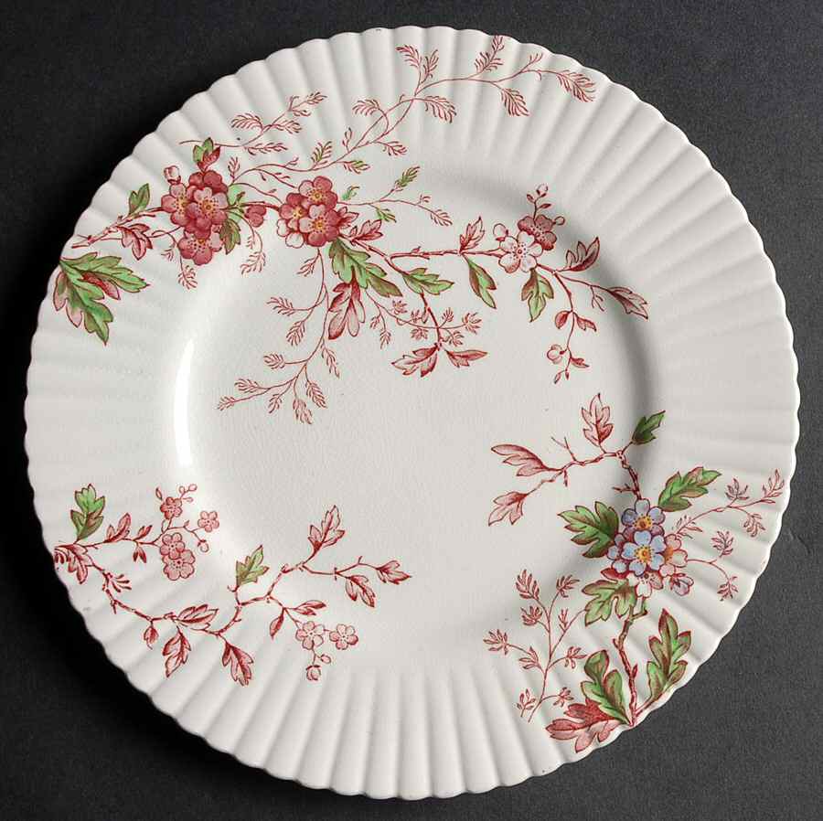 Washington (Multicolor, Ribbed) Salad Plate by Booths-1