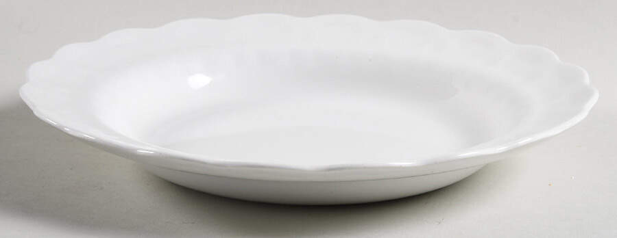 White Majestic Rim Soup Bowl by Booths-1