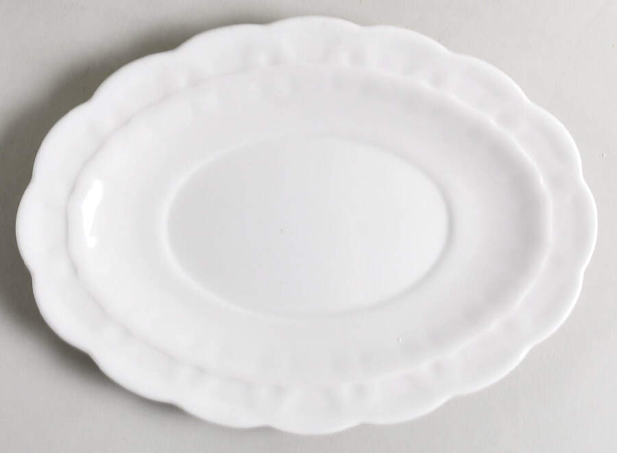 White Majestic Underplate for Gravy Boat by Booths-1
