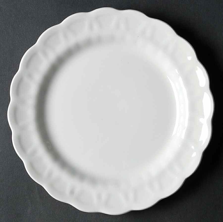 White Majestic Salad Plate by Booths-1