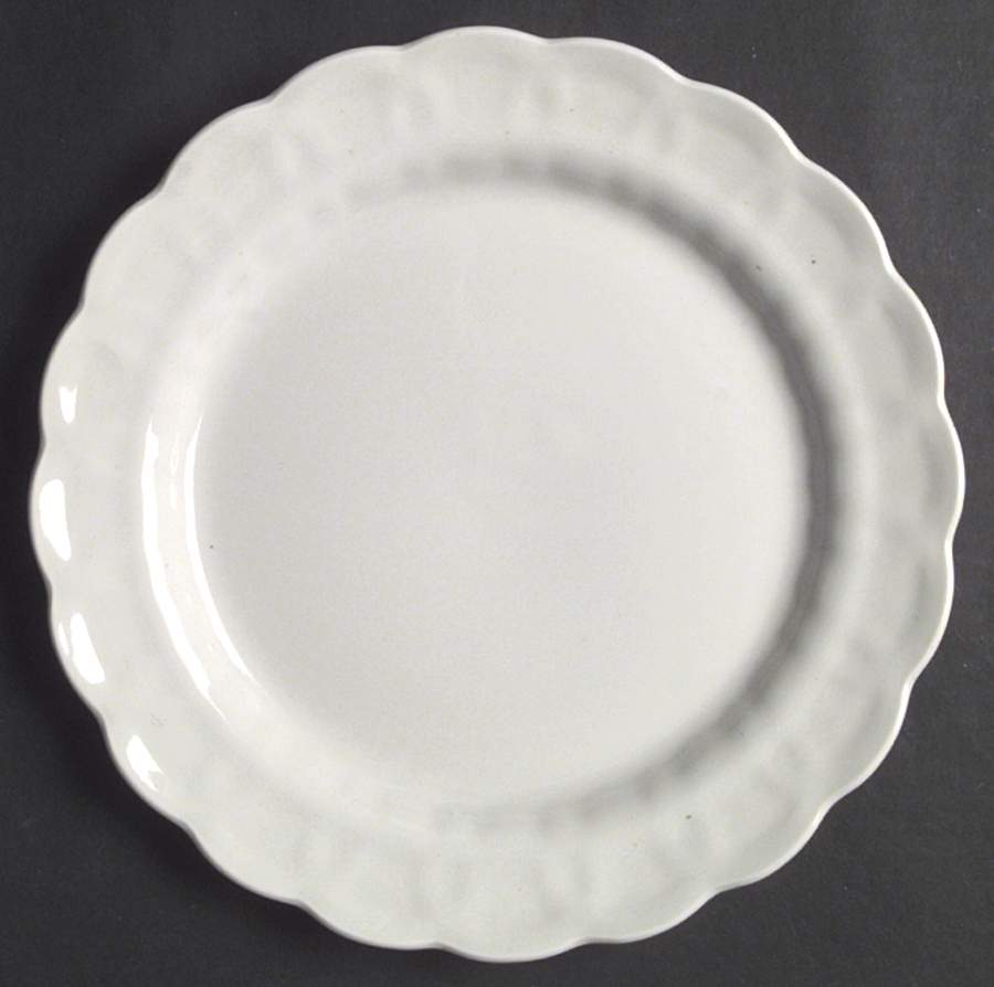 White Majestic Dinner Plate by Booths-1