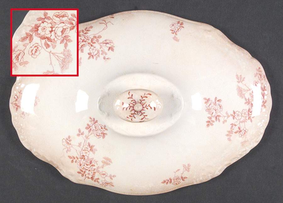 Engadine Lid for Oval Vegetable by T & R Boote-1