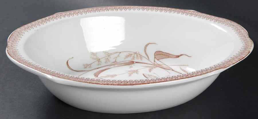 Summer Time Brown 11" Oval Vegetable Bowl by T & R Boote-1