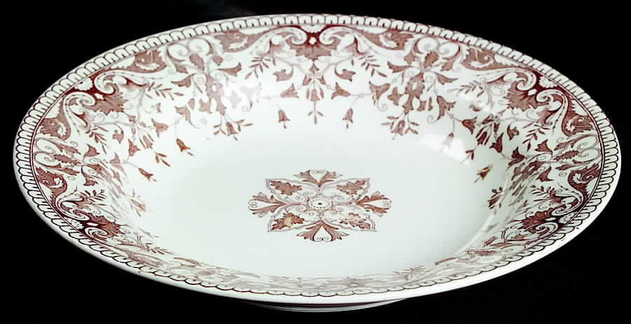 Tournay Brown Rim Soup Bowl by T & R Boote-1