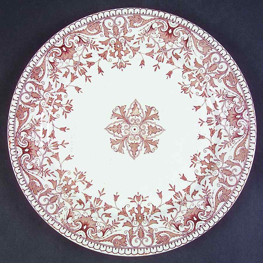 Tournay Brown Dinner Plate by T & R Boote-1
