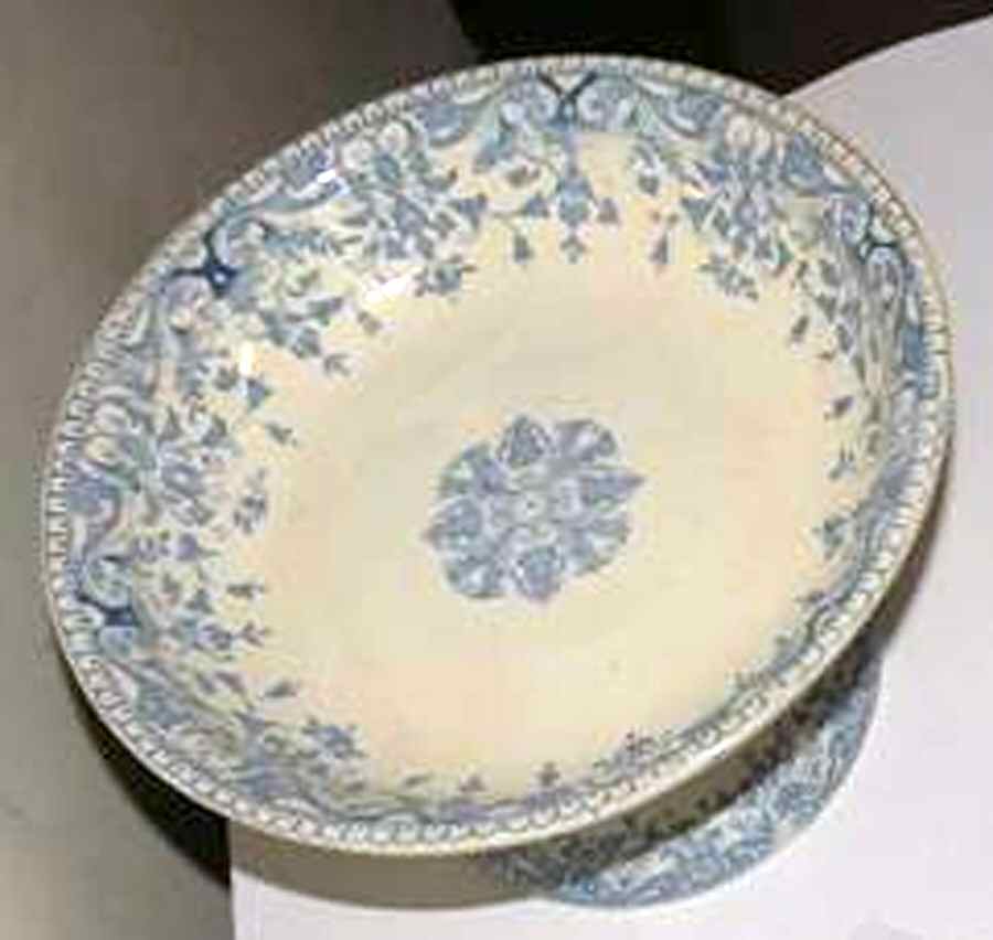 Tournay Blue Round Compote (Height X Width) by T & R Boote-1