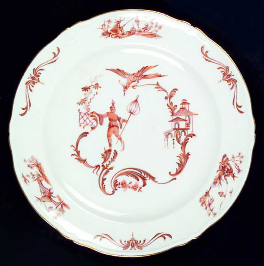 BOY4 (Gold Trim) Dinner Plate by Georges Boyer-1