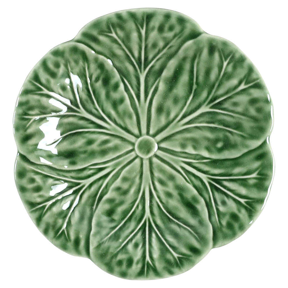 Cabbage Green Bread & Butter Plate by Bordallo Pinheiro-1