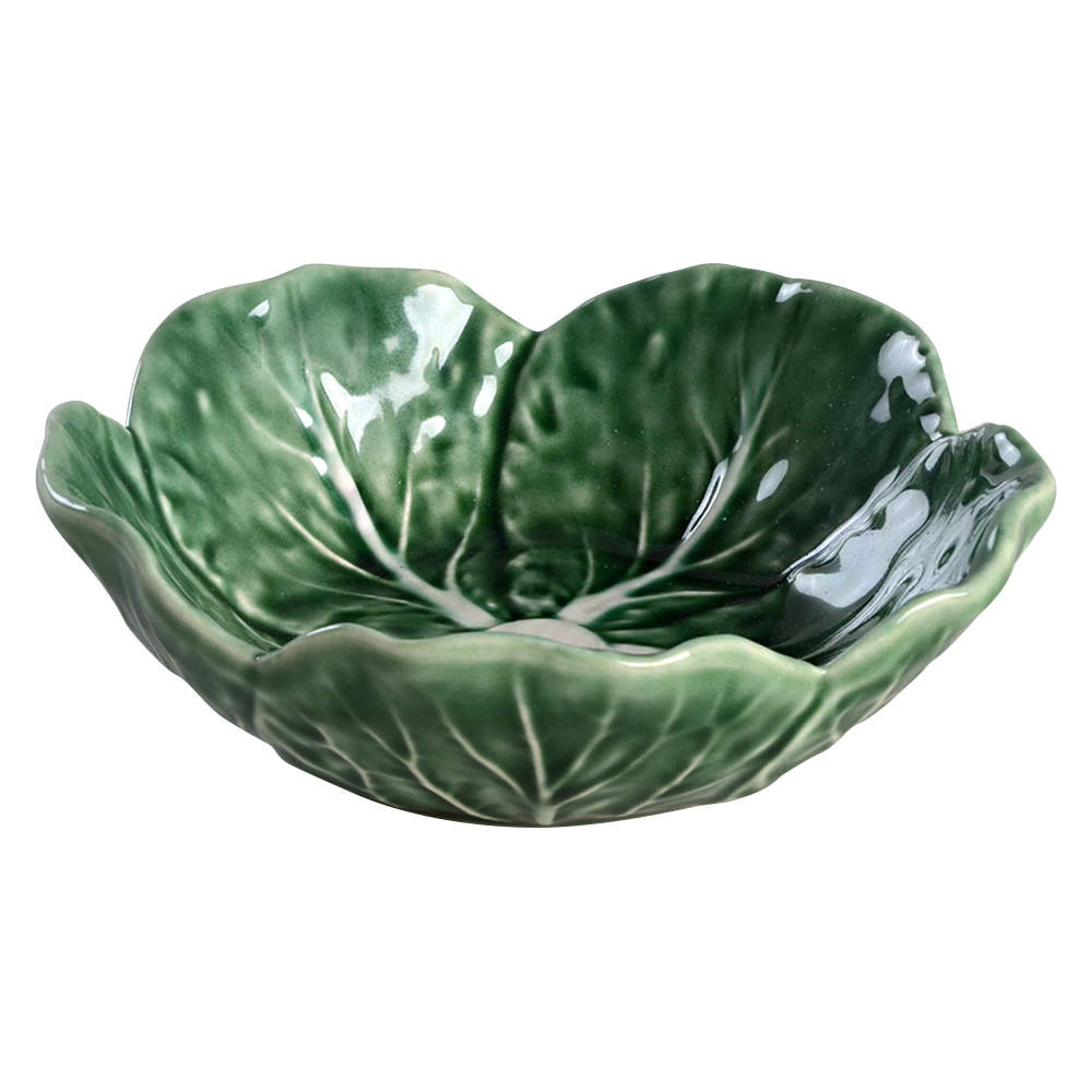 Cabbage Green Fruit/Dessert (Sauce) Bowl by Bordallo Pinheiro-1