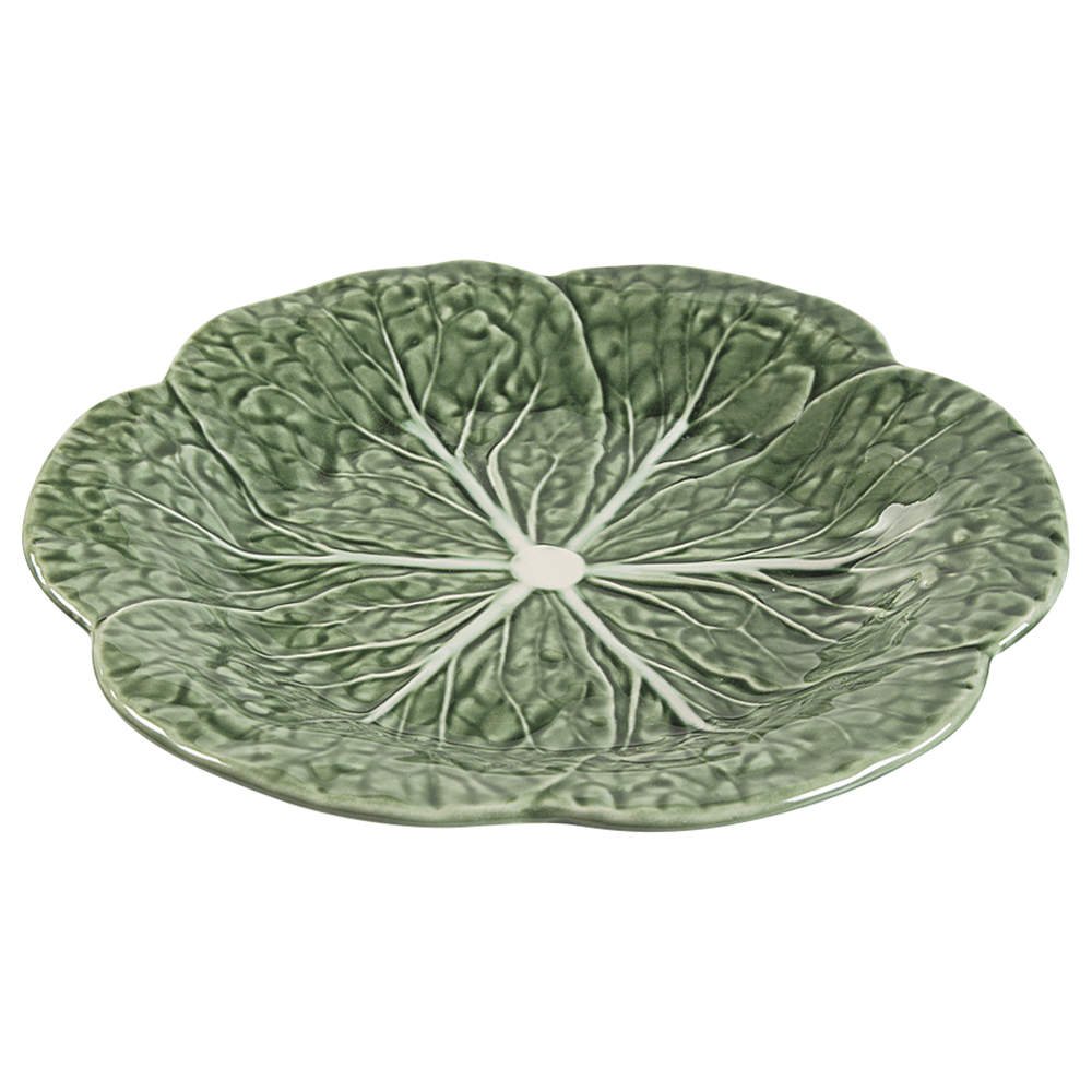 Cabbage Green Luncheon Plate by Bordallo Pinheiro-1